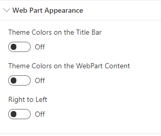 webpartapperence